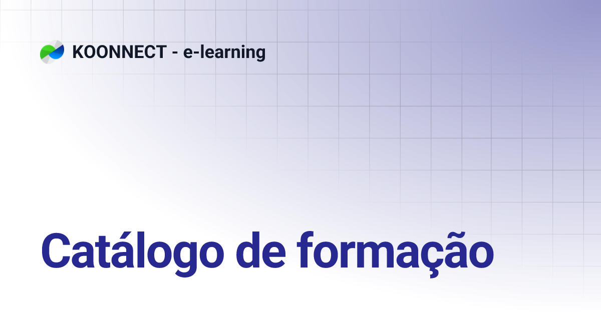 Catálogo de formação | KOONNECT - e-learning